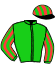 casaque portée par Da Silva J. jockey du cheval de course GUARDAMAR (AQ), information pmu ZETURF
