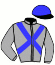 casaque portée par Satalia D. jockey du cheval de course NURMI, information pmu ZETURF