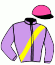 casaque portée par De Giles F. jockey du cheval de course ROCK ME, information pmu ZETURF