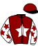 casaque portée par Reveley J. jockey du cheval de course HUNTER GREY (AQ), information pmu ZETURF