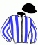 casaque portée par Lefebvre Mr C. jockey du cheval de course HORRESCO REFERENS (AQ), information pmu ZETURF
