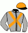 casaque portée par Chevillard T. jockey du cheval de course ICI AVRILLY, information pmu ZETURF