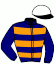 casaque portée par Meunier Gab. jockey du cheval de course MADEMOISELLE FLAG, information pmu ZETURF