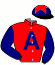 casaque portée par De Giles F. jockey du cheval de course EMIRATES, information pmu ZETURF