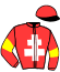 casaque portée par Howie N. jockey du cheval de course JOUR POLAIRE, information pmu ZETURF