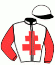 casaque portée par Gauffenic N. jockey du cheval de course JOLIVENT, information pmu ZETURF