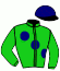 casaque portée par De Giles F. jockey du cheval de course PRIMCO, information pmu ZETURF