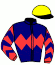 casaque portée par Da Silva J. jockey du cheval de course QUALI DANCER, information pmu ZETURF