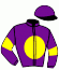 casaque portée par Gasnier A. jockey du cheval de course CALIMERO DU MAZET, information pmu ZETURF
