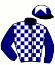 casaque portée par Lestrade B. jockey du cheval de course SIDERALIS, information pmu ZETURF