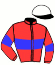 casaque portée par Lajon W. jockey du cheval de course IPOP VILLE, information pmu ZETURF