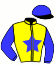 casaque portée par Baudoin-boin A. jockey du cheval de course SUMSAM, information pmu ZETURF