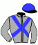 casaque portée par Faivre-picon G. jockey du cheval de course IVAN WILL, information pmu ZETURF