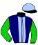 casaque portée par Reveley J. jockey du cheval de course ALIA SOUZA, information pmu ZETURF