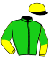 casaque portée par Nabet K. jockey du cheval de course GESSY RAISELLE, information pmu ZETURF