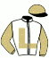 casaque portée par Lestrade B. jockey du cheval de course GONAMIRA, information pmu ZETURF