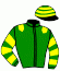 casaque portée par Besson F. jockey du cheval de course STICKER, information pmu ZETURF