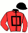 casaque portée par Gallon D. jockey du cheval de course FENOMENE D'OC, information pmu ZETURF