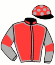 casaque portée par Richard G. jockey du cheval de course PORTA BELLA, information pmu ZETURF