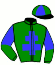 casaque portée par Beaurain T. jockey du cheval de course TIEPGINA, information pmu ZETURF