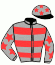 casaque portée par De Giles F. jockey du cheval de course IN LOVE, information pmu ZETURF