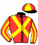 casaque portée par Le Clerc B. jockey du cheval de course ROCK AND ROLL, information pmu ZETURF