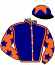 casaque portée par Meunier Gab. jockey du cheval de course INDIAN DE GASCOGNE, information pmu ZETURF