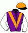 casaque portée par Gallon D. jockey du cheval de course SHOWLY, information pmu ZETURF