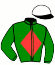 casaque portée par Lestrade B. jockey du cheval de course JANEIRO VERDE, information pmu ZETURF
