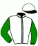 casaque portée par Beaurain T. jockey du cheval de course MAKASSIR, information pmu ZETURF