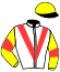 casaque portée par Charron J. jockey du cheval de course JOST, information pmu ZETURF