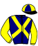 casaque portée par Philipperon L. jockey du cheval de course FRIMOUSSE, information pmu ZETURF