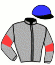 casaque portée par Viel G. jockey du cheval de course MISS MONTIGNY, information pmu ZETURF