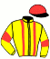 casaque portée par Lajon W. jockey du cheval de course JINGLE DENUO, information pmu ZETURF casaque portée par Lajon W. jockey du cheval de course JINGLE DENUO, information pmu ZETURF