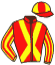 casaque portée par Brechet Léo P. jockey du cheval de course AYATI DE L'ORME, information pmu ZETURF