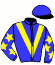 casaque portée par Manceau E. jockey du cheval de course JUMPING CHARLIE, information pmu ZETURF casaque portée par Manceau E. jockey du cheval de course JUMPING CHARLIE, information pmu ZETURF