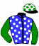 casaque portée par Nabet K. jockey du cheval de course GRANDIOSO, information pmu ZETURF casaque portée par Nabet K. jockey du cheval de course GRANDIOSO, information pmu ZETURF