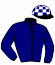 casaque portée par Zuliani L. jockey du cheval de course PRINCE DE LA BARRE, information pmu ZETURF