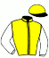 casaque portée par Gauffenic N. jockey du cheval de course KAPSA, information pmu ZETURF