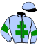 casaque portée par Nabet K. jockey du cheval de course PORQUE TE VAS, information pmu ZETURF casaque portée par Nabet K. jockey du cheval de course PORQUE TE VAS, information pmu ZETURF