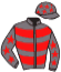 casaque portée par Gauffenic N. jockey du cheval de course KING TO BE, information pmu ZETURF