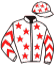 casaque portée par Zuliani L. jockey du cheval de course WHY, information pmu ZETURF