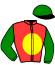 casaque portée par Defontaine Q. jockey du cheval de course JONAS DU LARGE, information pmu ZETURF