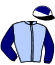 casaque portée par Meunier Gab. jockey du cheval de course KIVALA DU BERLAIS, information pmu ZETURF