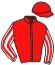 casaque portée par De Giles F. jockey du cheval de course LA VIE DE CHATEAU, information pmu ZETURF