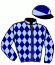casaque portée par Reveley J. jockey du cheval de course LA VANILLE, information pmu ZETURF