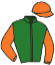 casaque portée par Beaurain T. jockey du cheval de course KUFLOWER DE COUELY, information pmu ZETURF
