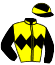 casaque portée par Smeulders C. jockey du cheval de course IBICOAT, information pmu ZETURF