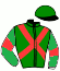 casaque portée par Vandamme Luc. jockey du cheval de course ZILRAK, information pmu ZETURF