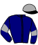 casaque portée par Zuliani A. jockey du cheval de course LA MANIGANCE, information pmu ZETURF